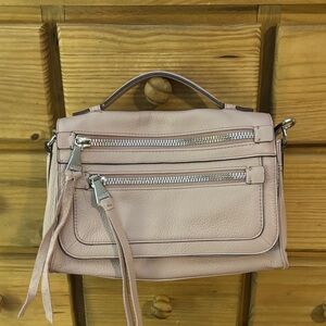 Elegant Pink Leather Handbag